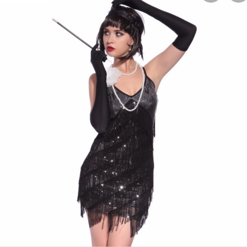 Black Flapper Dress